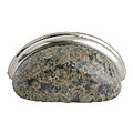 Tropical Brown 3-inch Granite Cup Pull Handle