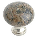 Tropical 1.25-inch Round Brown Granite Knob