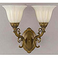 Camelot 2-light Wall Sconce in Burnished Brass