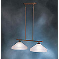 Island 2-light Tannery Bronze Finish Light