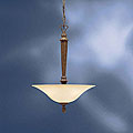 Hazelnut and Amber Etched Glass 3-light Pendant