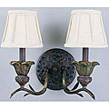Tropical Bronze Finish Monkey 2-light Wall Sconce