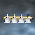 Polished Brass 4-light Bath Fixture