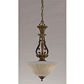 Camelot 3-light Burnished Brass Pendant