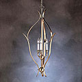 Foyer 3-light Cage Antique Brass Finish Pendant