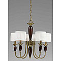English Manor Burnished Brass 6-light Chandelier