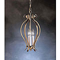 Foyer Antique Brass Finish 3-light Cage Pendant