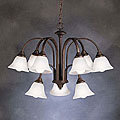 Tannery Bronze Finish 9-light Chandelier