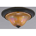 La Perla 3-light Harvest Bronze Flush Mount Pendant