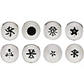Stainless Steel 8-piece Decorating Tubes