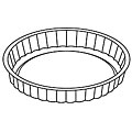 Paderno Nonstick Raised Silicone Fruit Tart Mold