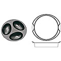 Paderno Nonstick Plain Silicone Quiche/ Tart Mold