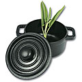 Chasseur Black Round 1/3-quart Dutch Oven