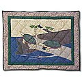 Forest Fever Hand-quilted Turtle Pillow Sham