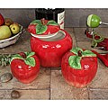 Loren Products 3-piece Apple Canister Set