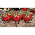 Loren Products 3-piece Apple Canister Set