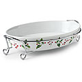 Mayfair & Jackson 2.1-quart Oval Holly Casserole Dish