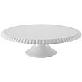 Mayfair & Jackson White Stoneware Cake Plate
