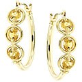 10k Yellow Gold Citrine Earrings