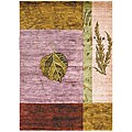 Hand-knotted Fallen Leaf Essential Wool Rug (4' x 6')