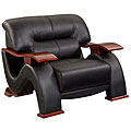 Dolcetto Black Leather Chair