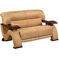 Dolcetto Camel Microfiber Loveseat