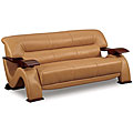 Dolcetto Caramel Brown Leather Sofa