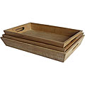 Teak Serving Tray (Set of 3)