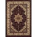 Heriz Burgundy Polypropylene Rug (5'3 x 7'7)