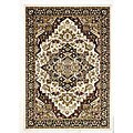 Machine-made Cream Heriz Persia Rug (5'3 x 7'7)