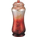 Hand-painted 11.5-inch Silver Stream Jar