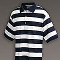 Bobby Jones Men's Players White Stripe Polo Shirt