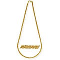 14k Gold Overlay 18-inch Mini Byzantine Chain
