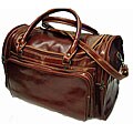 Floto Brown Leather Torino Duffel Bag