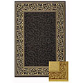 Indoor/ Outdoor Leaf Scroll Area Rug (9'6 x 12'9)