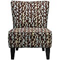 Hali Armless Orbit Brown/ Blue Chair
