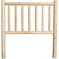Rustic Log Pole Cedar Twin Bed Headboard