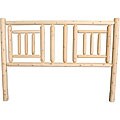 Rustic Log Pole Cedar Queen Quilt Headboard