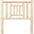 Rustic Log Pole Cedar Twin-size Quilt Headboard