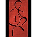 Hand-tufted Asian Red Modacrylic Rug (5' x 7')