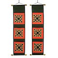 Cotton 'Immortal Red Tribes' Letter Holders (Thailand)