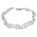 Silver 'Wedding Ribbons' Bracelet (Indonesia)
