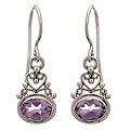 Amethyst 'Indonesian Romance' Earrings (Indonesia)