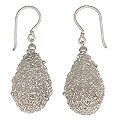 Sterling Silver 'Moon Weave' Earrings (Indonesia)