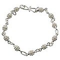 Sterling Silver 'Honeycomb Fantasy' Bracelet (Indonesia)