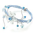 Quartz and Topaz 'Sky Flower' Bracelet (Thailand)