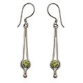 Sterling Silver 'Morning Dew' Peridot Earrings (Indonesia)