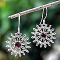 Garnet 'Radiant Sun' Earrings (Indonesia)