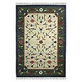 Indo 'Floral Minuet' Wool Rug (4' x 6')