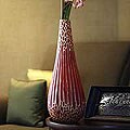 Wood 'Crimson Orient' Vase (Thailand)